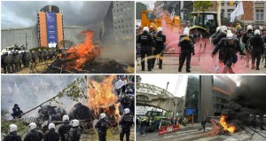 Βρυξέλλες: Συγκρούσεις χιλιάδων αγροτών με την αστυνομία