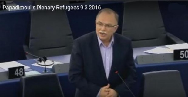 Δημήτρης Παπαδημούλης: Παρέμβαση στο Ευρωπαϊκό Κοινοβούλιο για τη Συμφωνία ΕΕ-Τουρκίας
